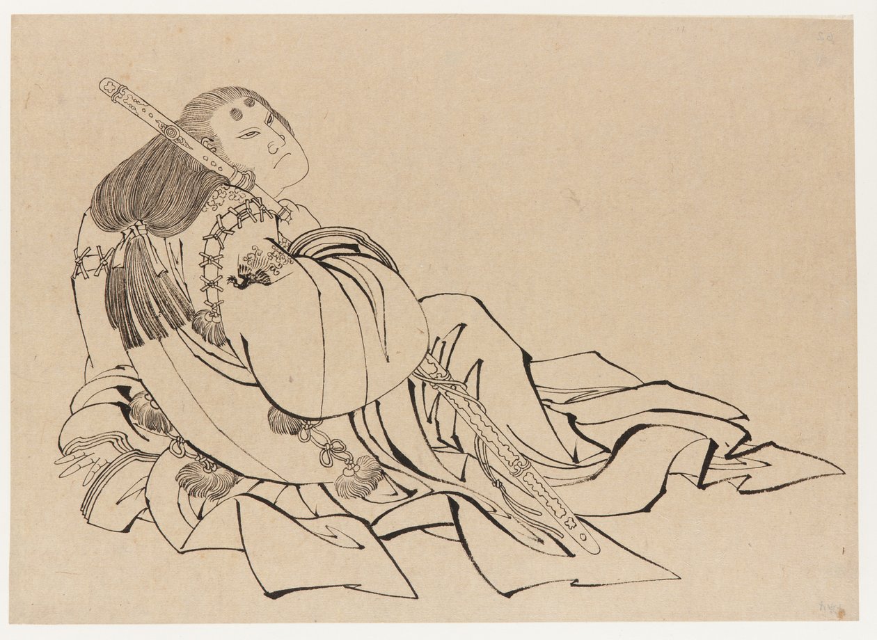 Un cortigiano da Katsushika Hokusai