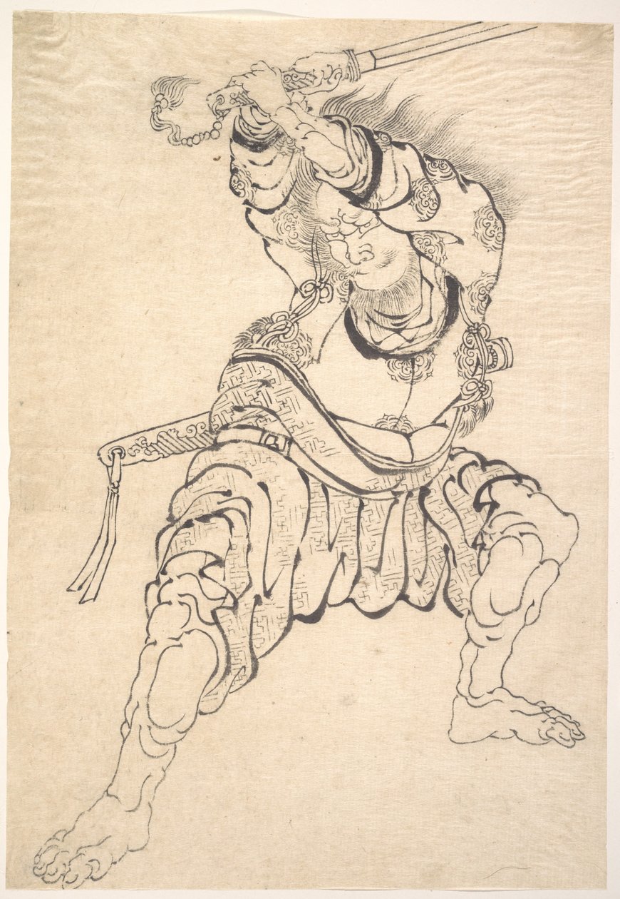 Un guerriero da Katsushika Hokusai