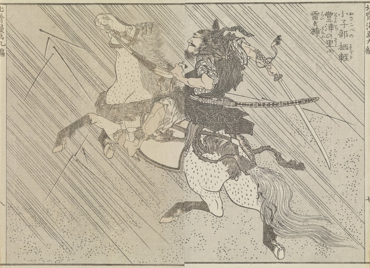 Campo di battaglia da Katsushika Hokusai
