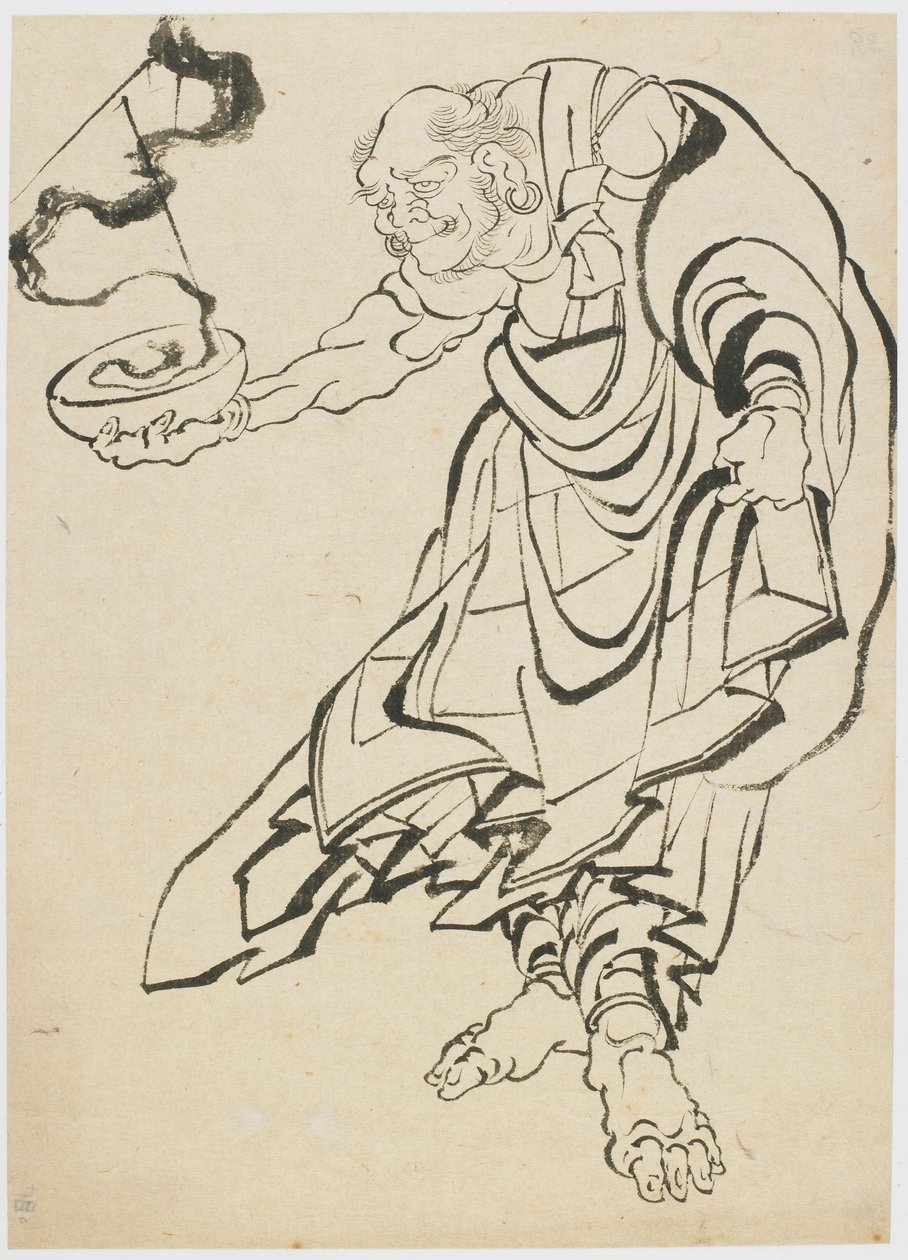 Figura buddista da Katsushika Hokusai