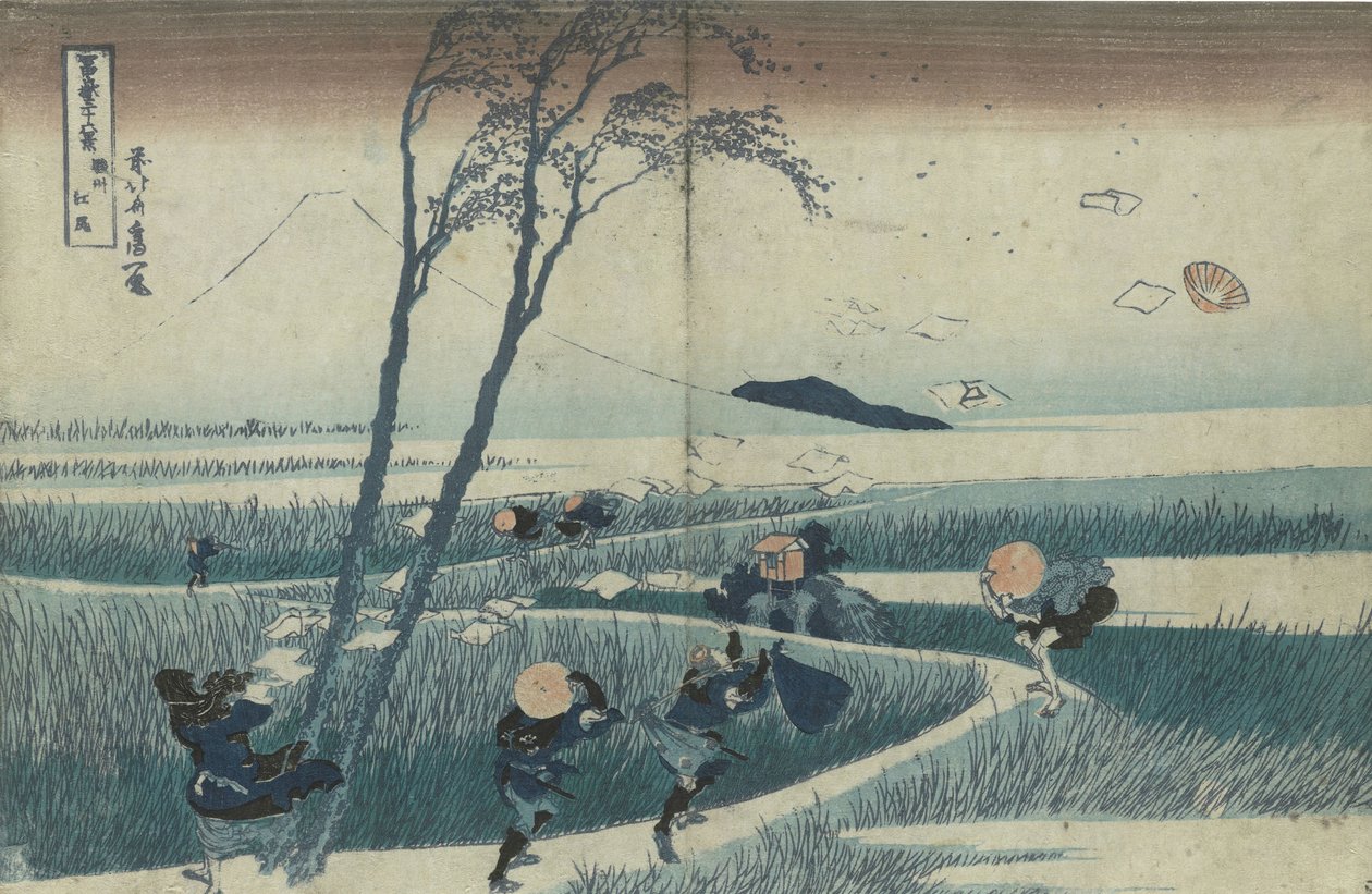 Ejiri nella provincia di Suruga dalla serie Trentasei vedute del Monte Fuji da Katsushika Hokusai