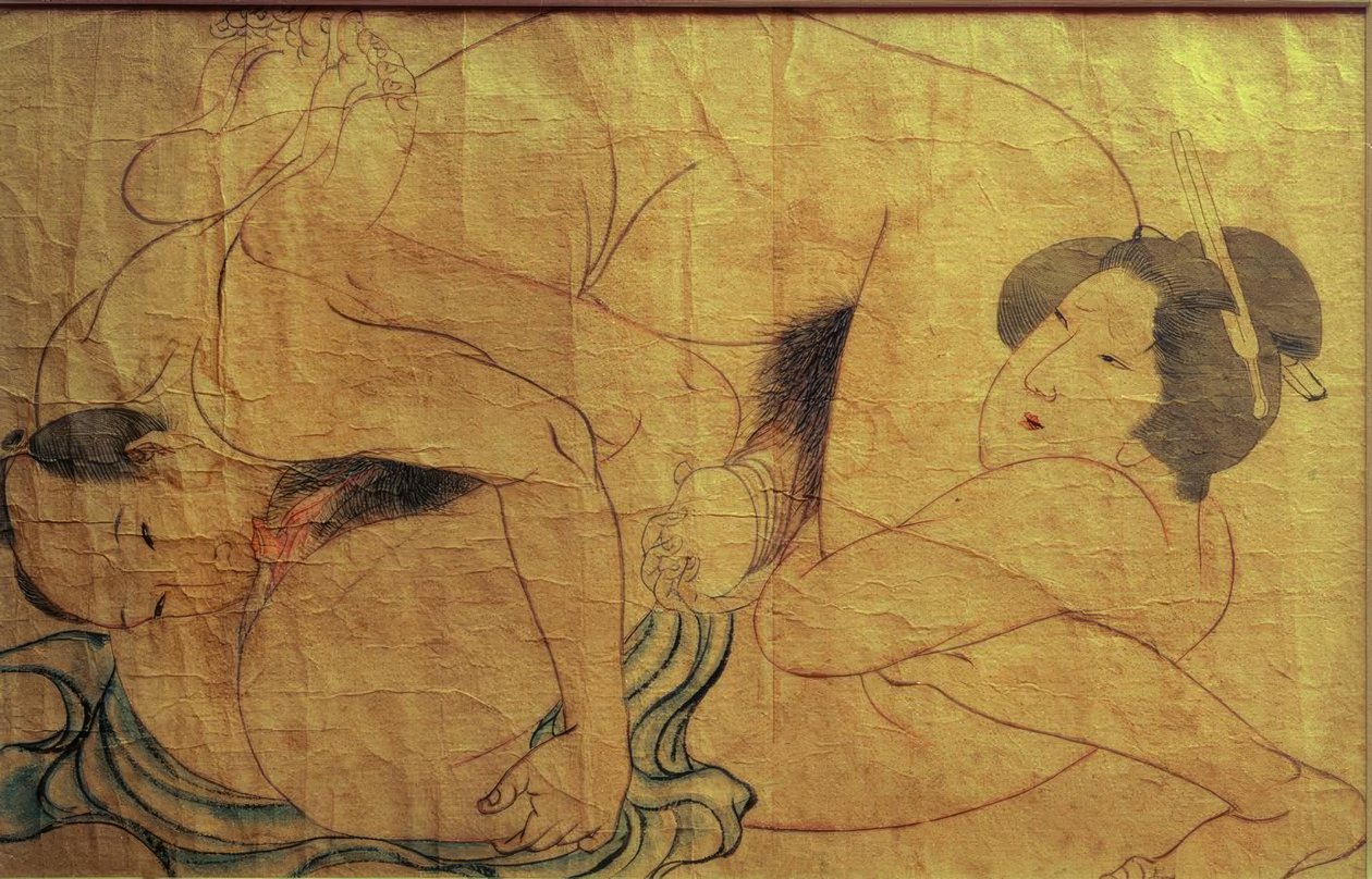 Scena erotica da Katsushika Hokusai