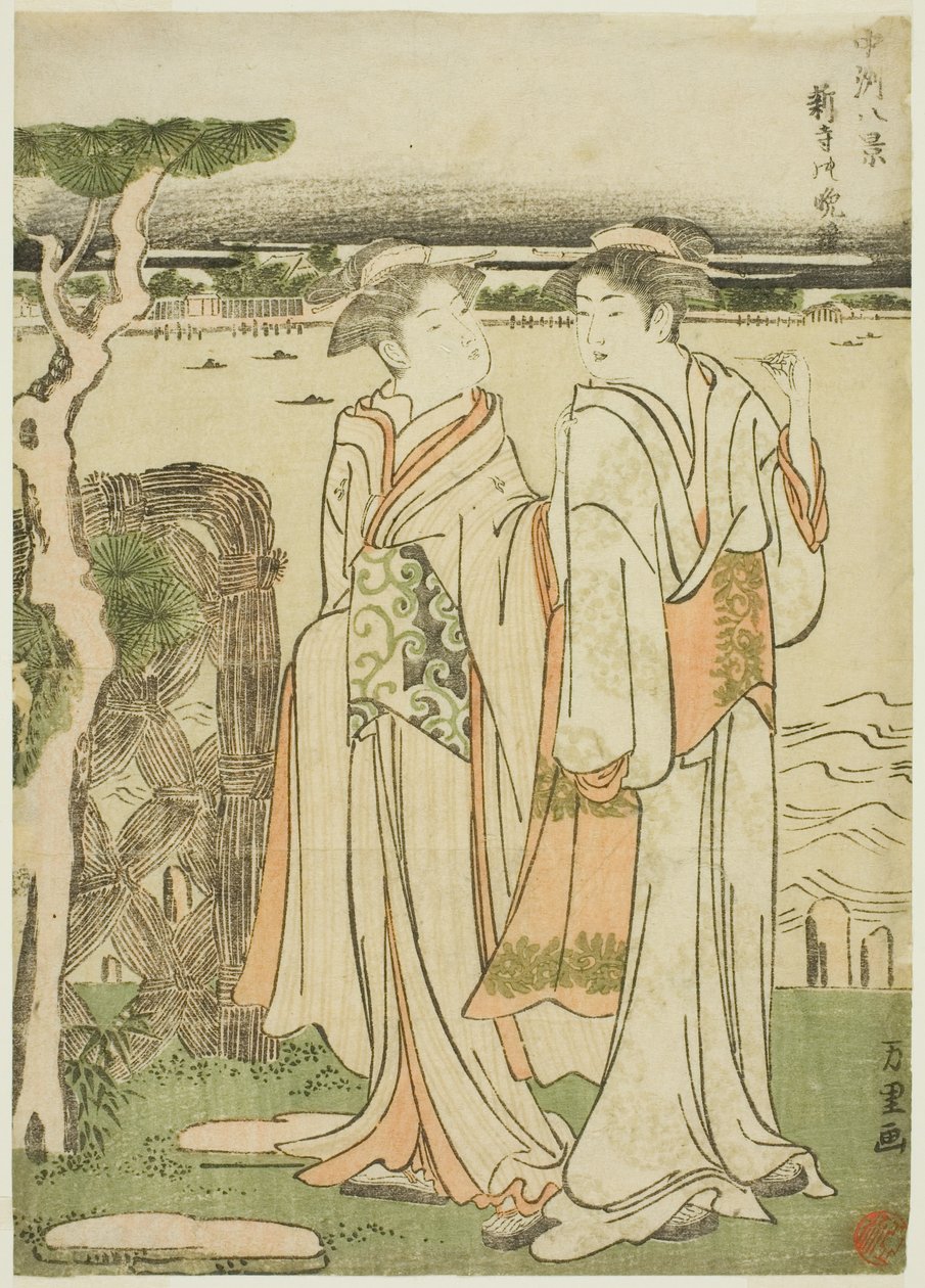 Campana della Sera al Tempio Mii da Katsushika Hokusai