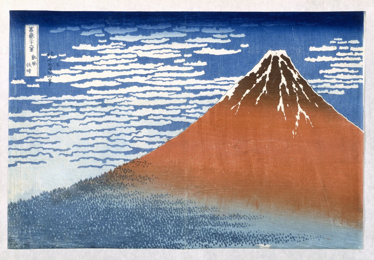 Fuji, montagne in tempo sereno, 1831, dalla serie 