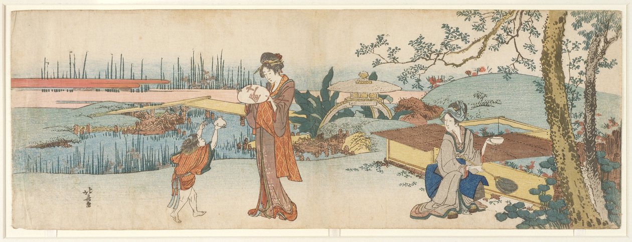 Venditore di pesci rossi da Katsushika Hokusai