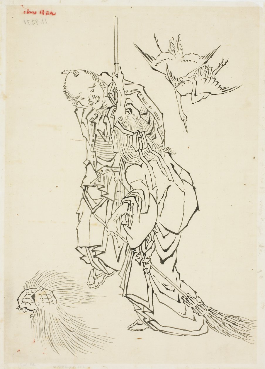 Jo e Uba; Tema di Takasago, ca. 1815-1849 da Katsushika Hokusai