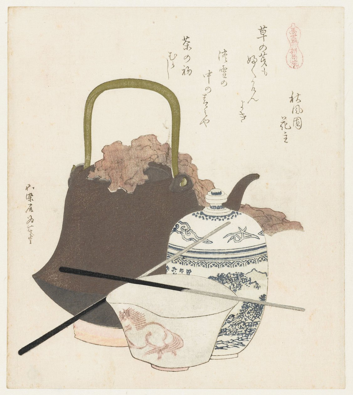 Ceramica di Sôma (serie di cavalli) da Katsushika Hokusai