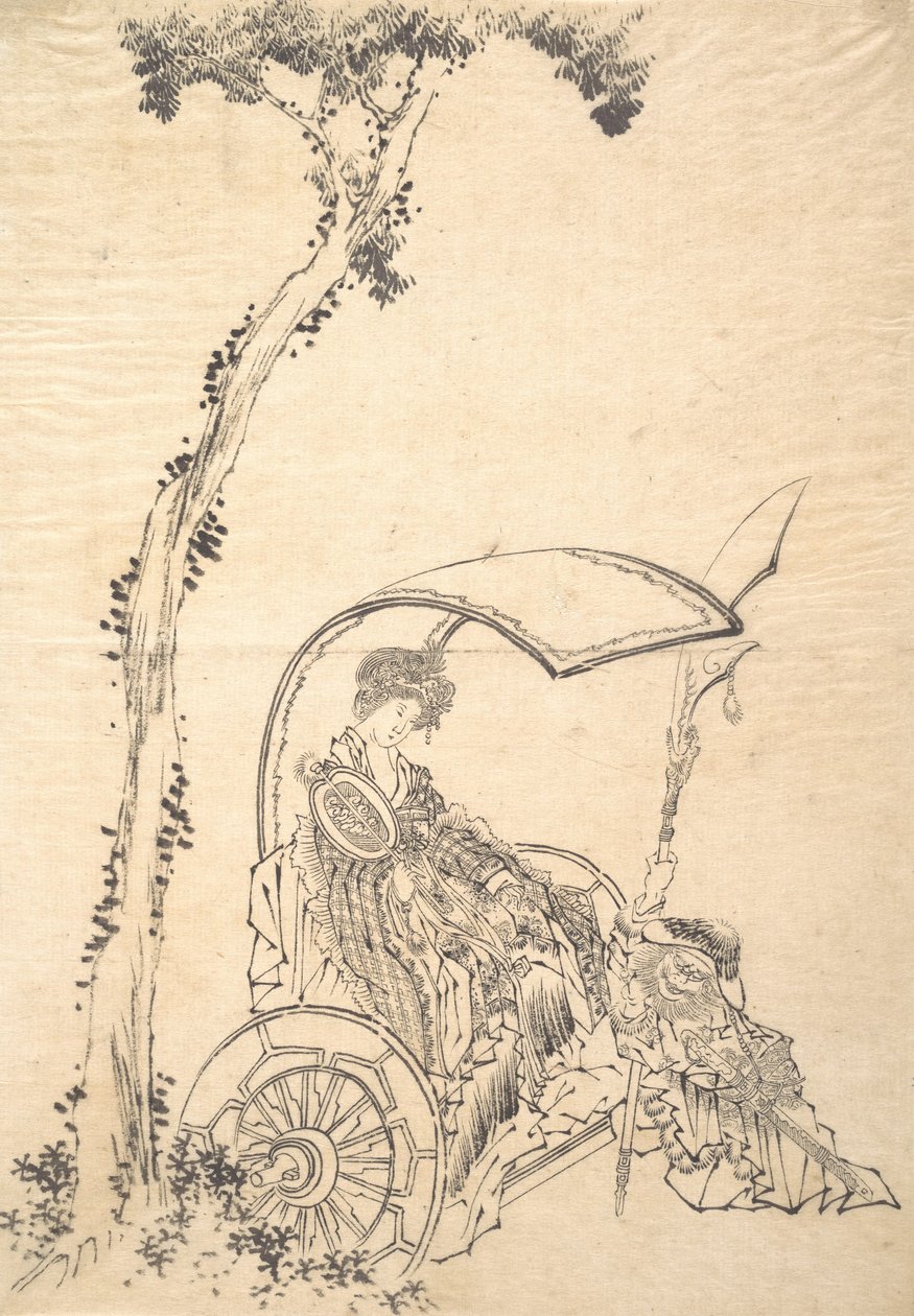 Signora in un carro da Katsushika Hokusai