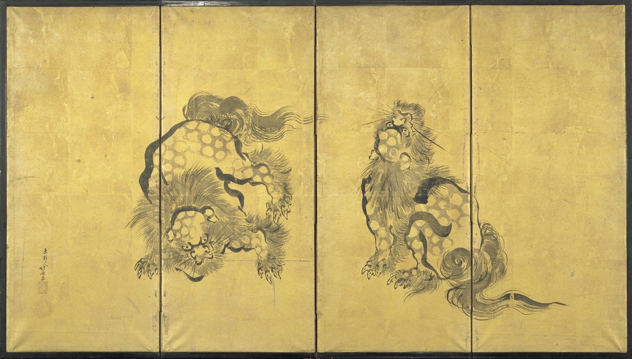 Lions da Katsushika Hokusai
