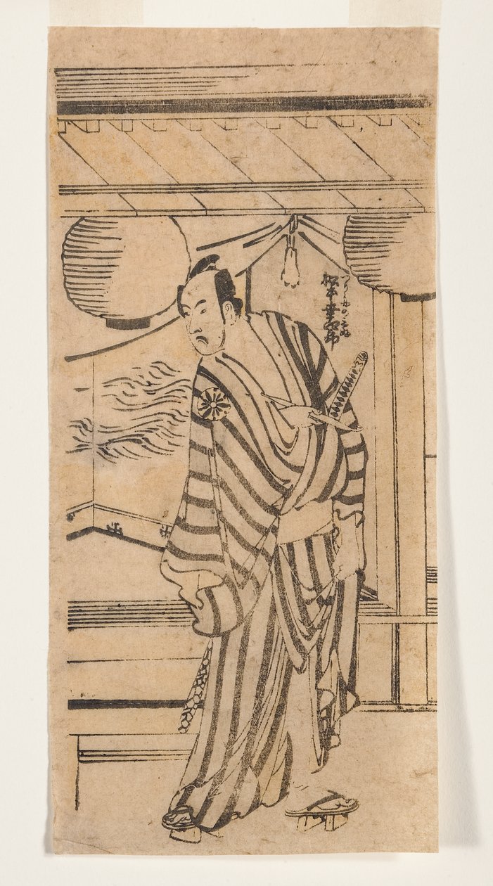 Matsumoto Koshiro come Tsurigane no Mibu, 1788-92 da Katsushika Hokusai
