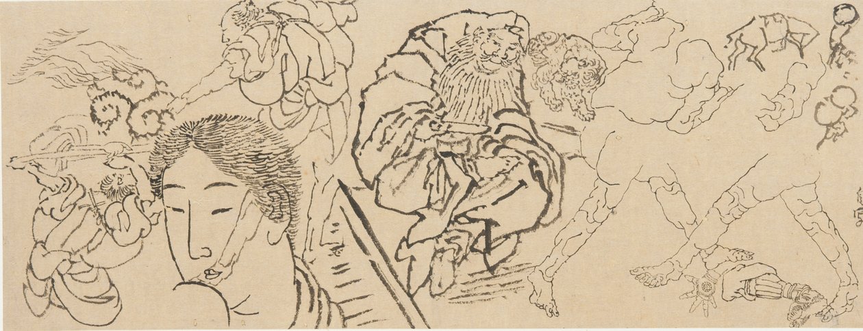 Studi vari da Katsushika Hokusai