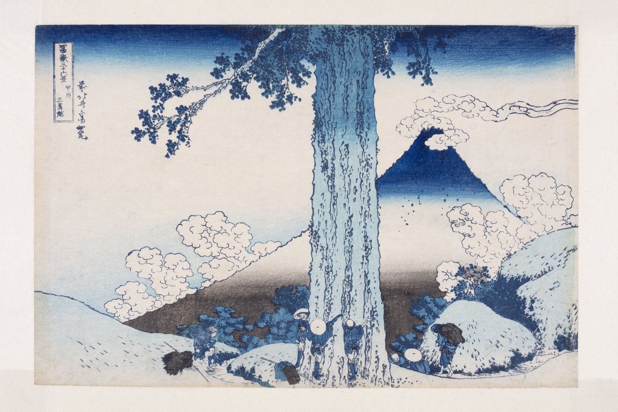 Passo di Mishima nella provincia di Kai da Katsushika Hokusai