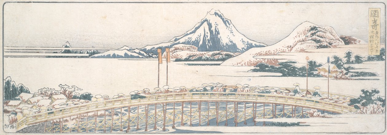 Okazaki, dalla serie Cinquantatré Posti dei Piaceri di Primavera da Katsushika Hokusai