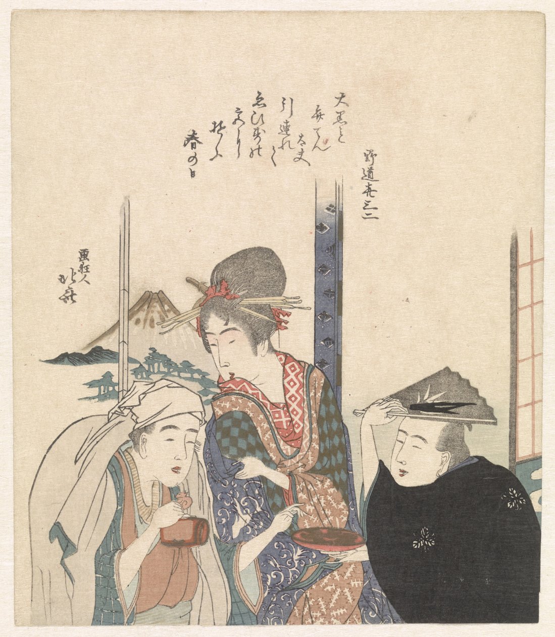 Parodia degli dei Daikoku e Benten da Katsushika Hokusai