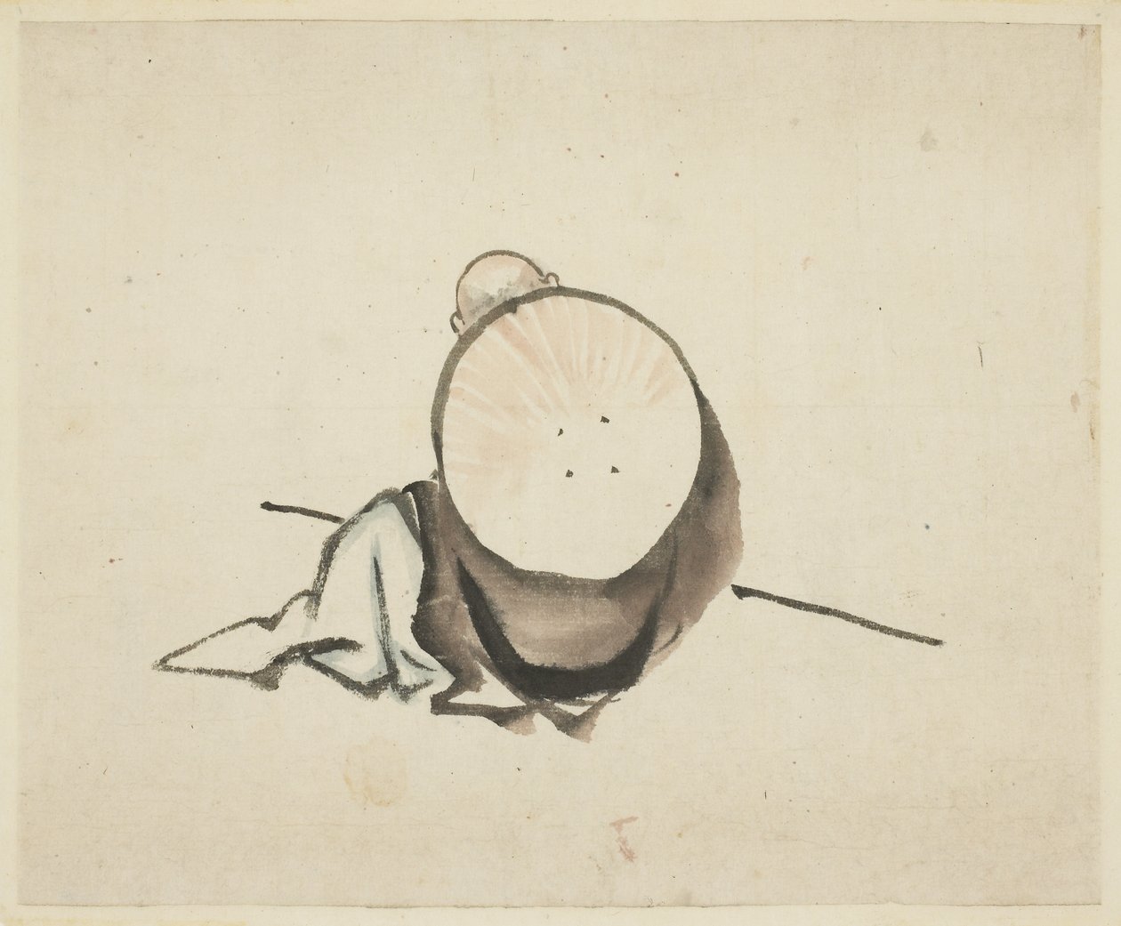 Pellegrino che riposa da Katsushika Hokusai