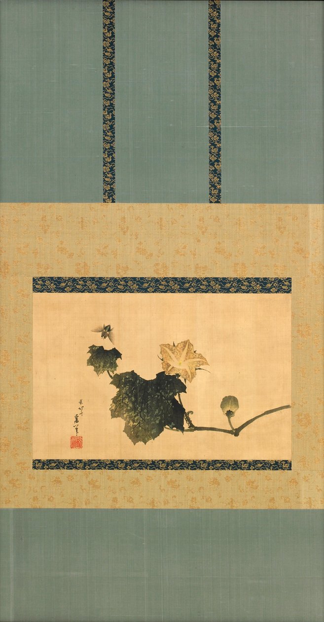 Zucca e vite e mosca cavallina, periodo Edo, c.1825 da Katsushika Hokusai