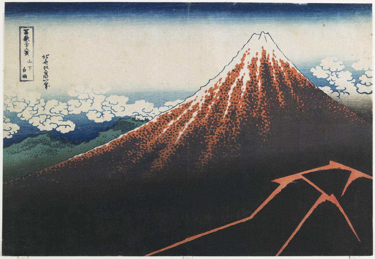 Tempesta sotto la vetta, 1831-1834 da Katsushika Hokusai