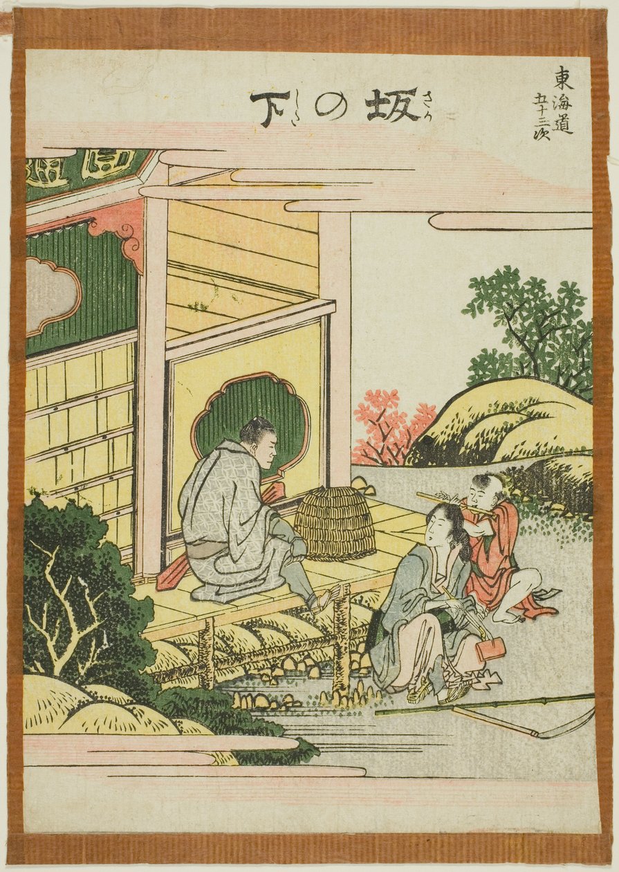 Sakanoshita, dalla serie "Le cinquantatré stazioni del Tokaido" da Katsushika Hokusai