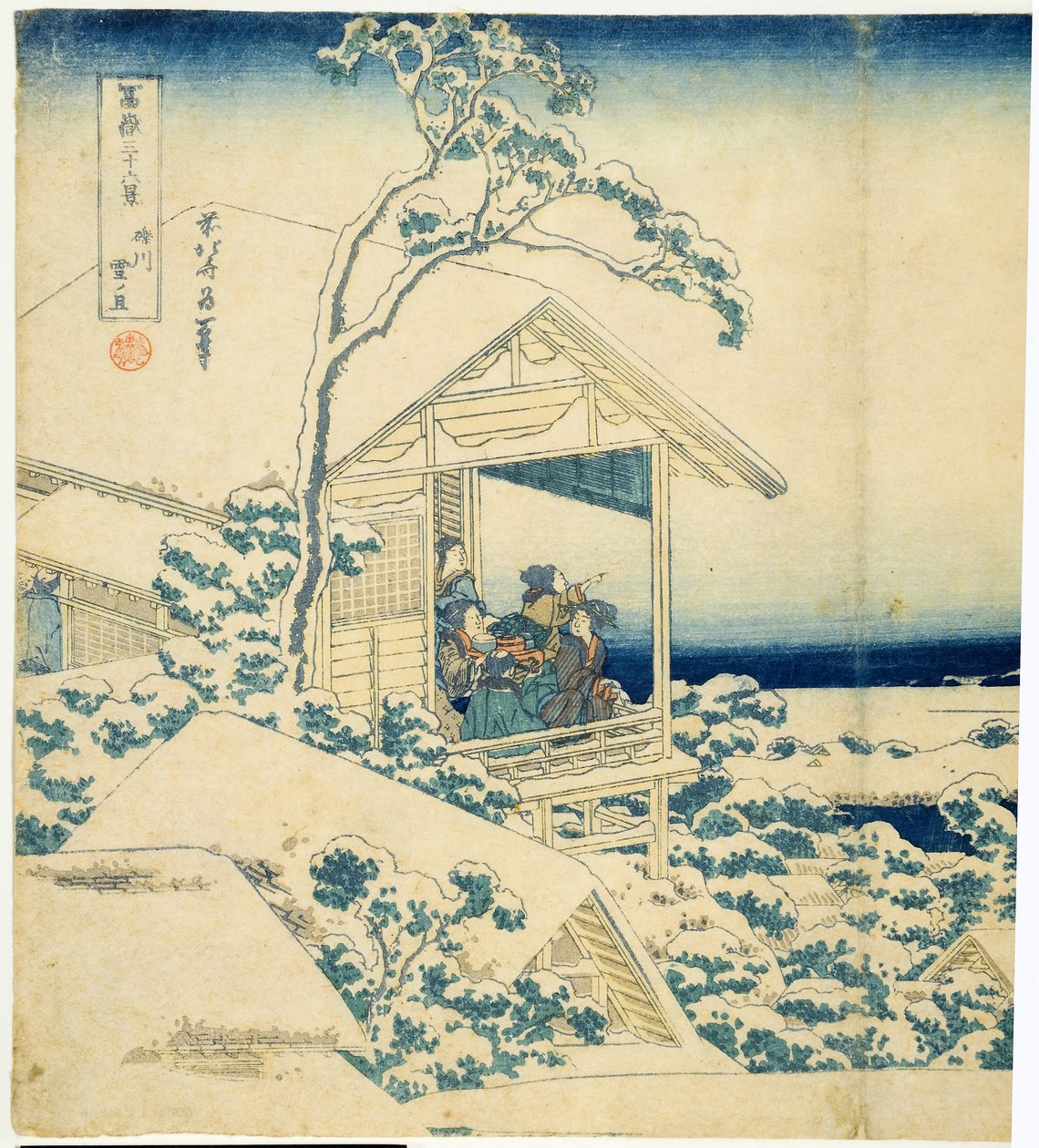 Mattina Nevosa a Koishikawa, c.1831-34 da Katsushika Hokusai