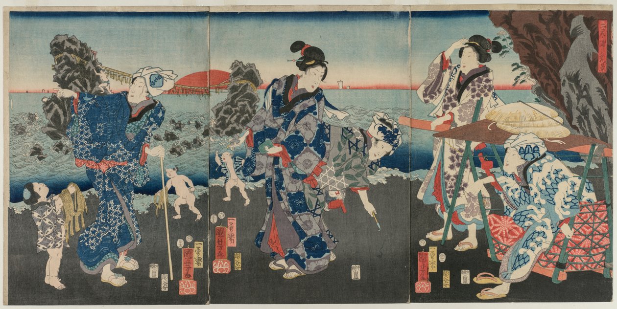 Alba alla Baia di Futami da Katsushika Hokusai