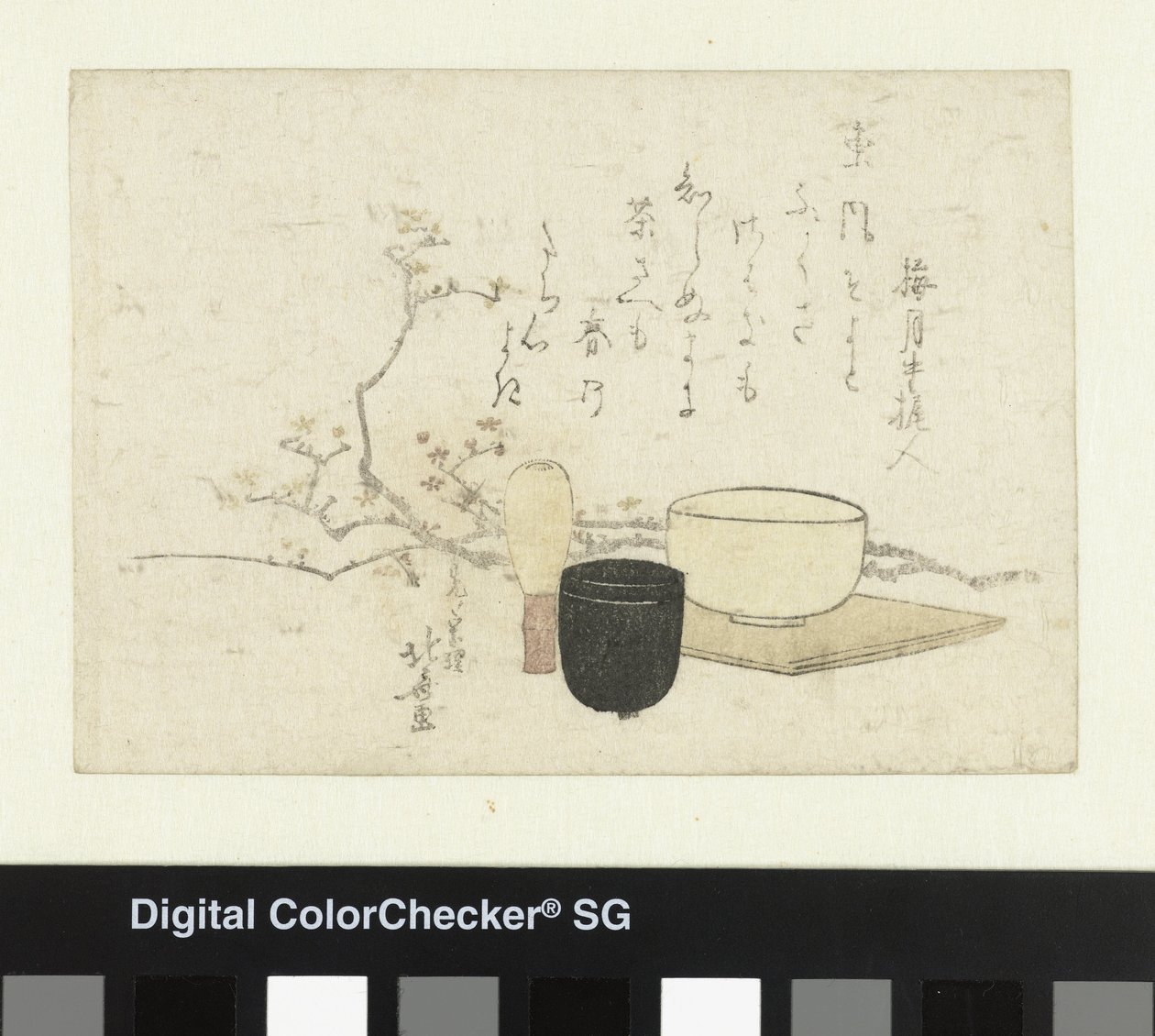 Utensili per la cerimonia del tè da Katsushika Hokusai