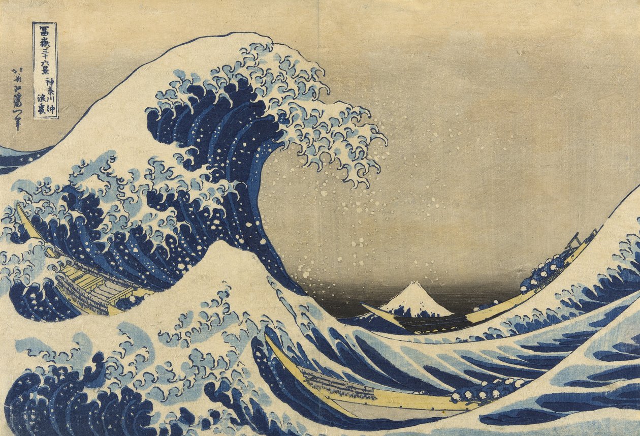 La Grande Onda di Kanagawa da Katsushika Hokusai