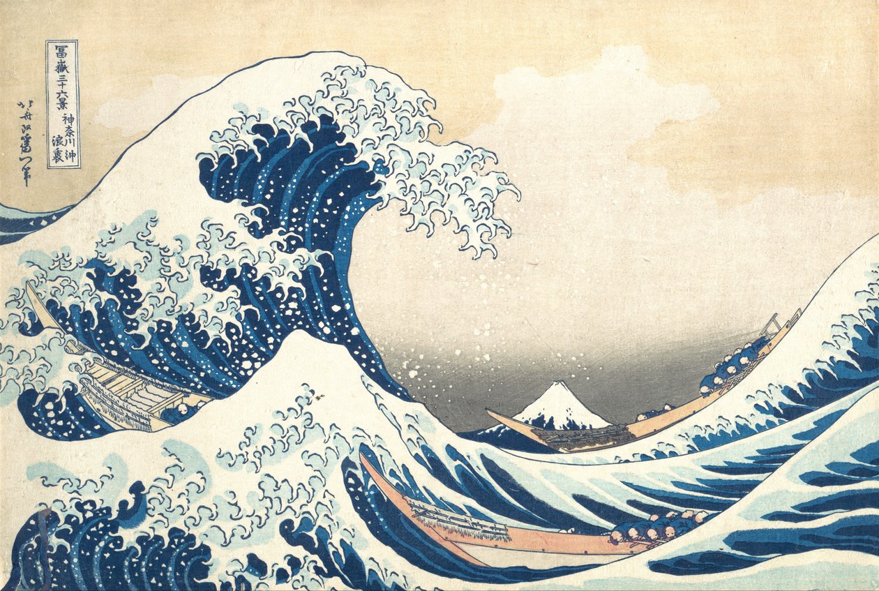 La Grande Onda di Kanagawa (c.1830) da Katsushika Hokusai