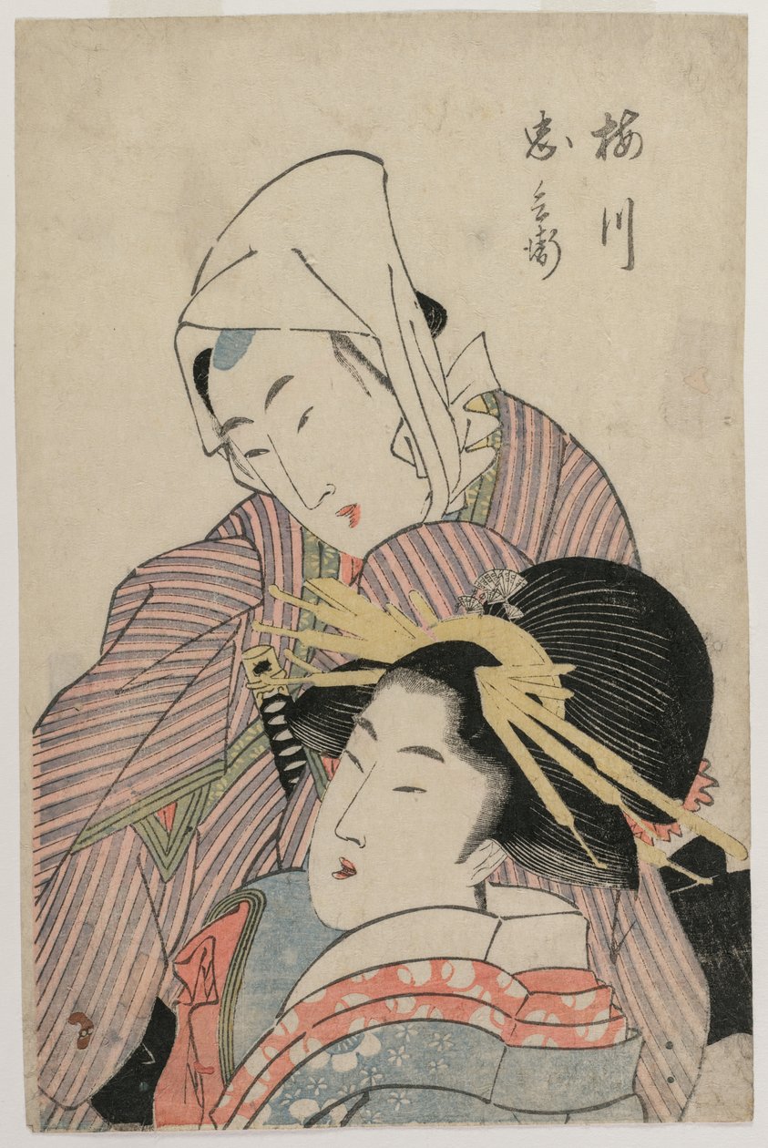 Gli Amanti Umegawa e Chubei da Katsushika Hokusai