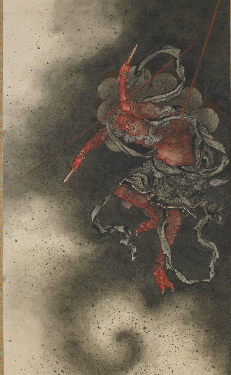 Dio del tuono, periodo Edo da Katsushika Hokusai