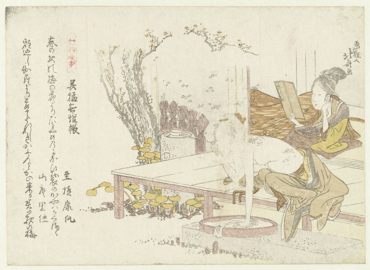 Due donne come Gomô e Kijichô da Katsushika Hokusai