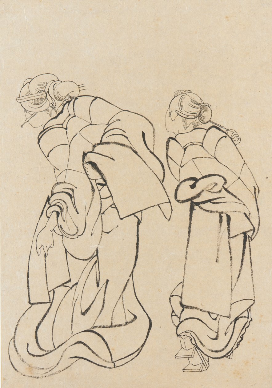 Due donne da Katsushika Hokusai
