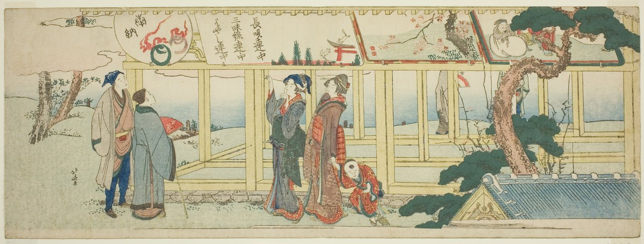 Visione di dipinti votivi da Katsushika Hokusai