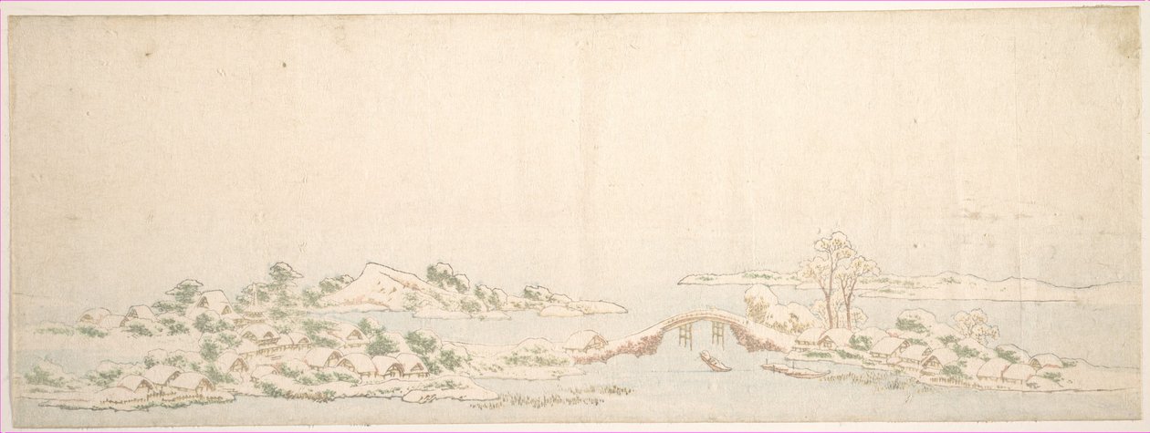 Paesaggio invernale da Katsushika Hokusai