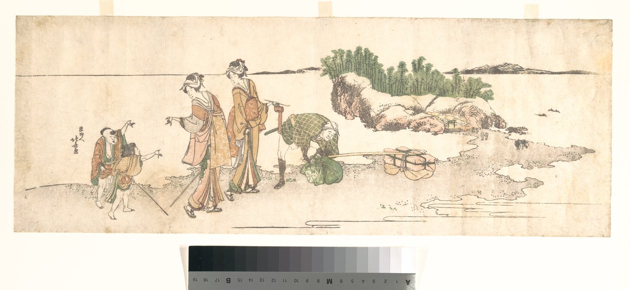 Donne in un paesaggio da Katsushika Hokusai