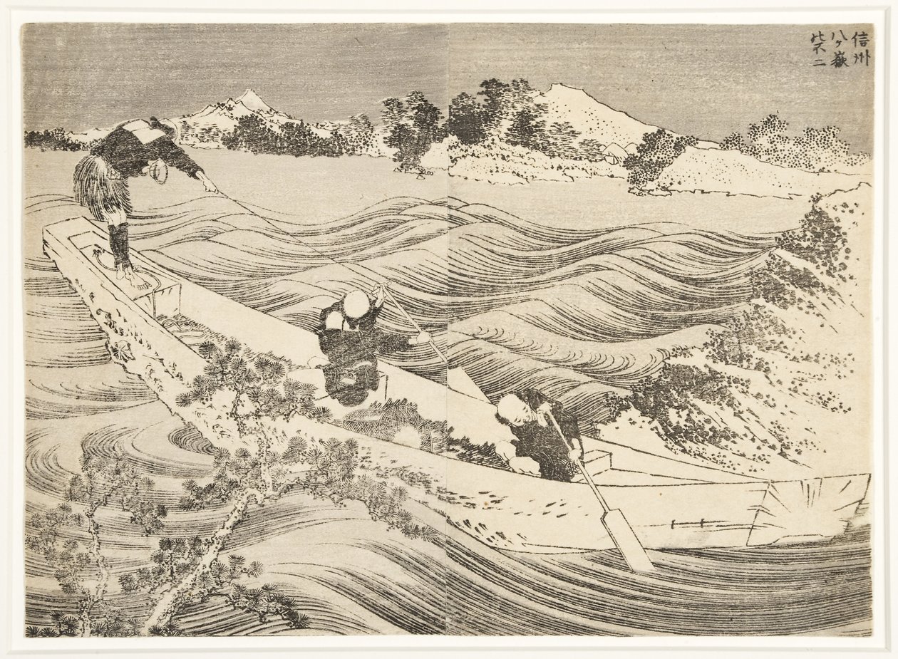 Yatsugatake nella provincia di Shinano, 1834-35 da Katsushika Hokusai