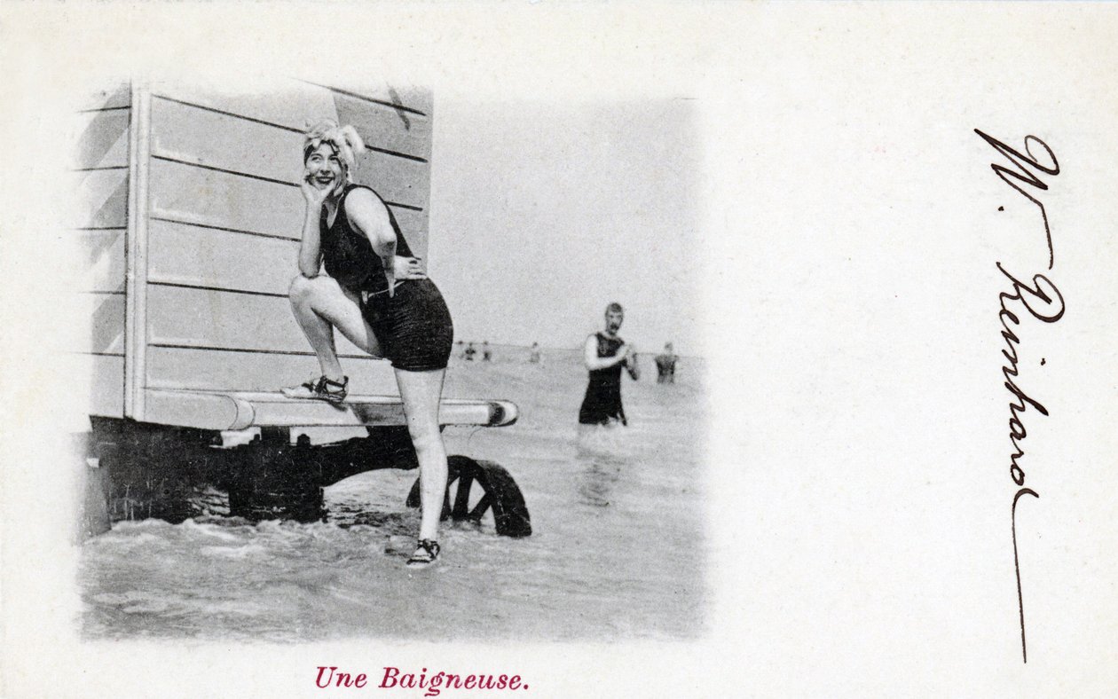 Donne in costume da bagno, c. primi 1900 (cartolina) da Alec Hunter