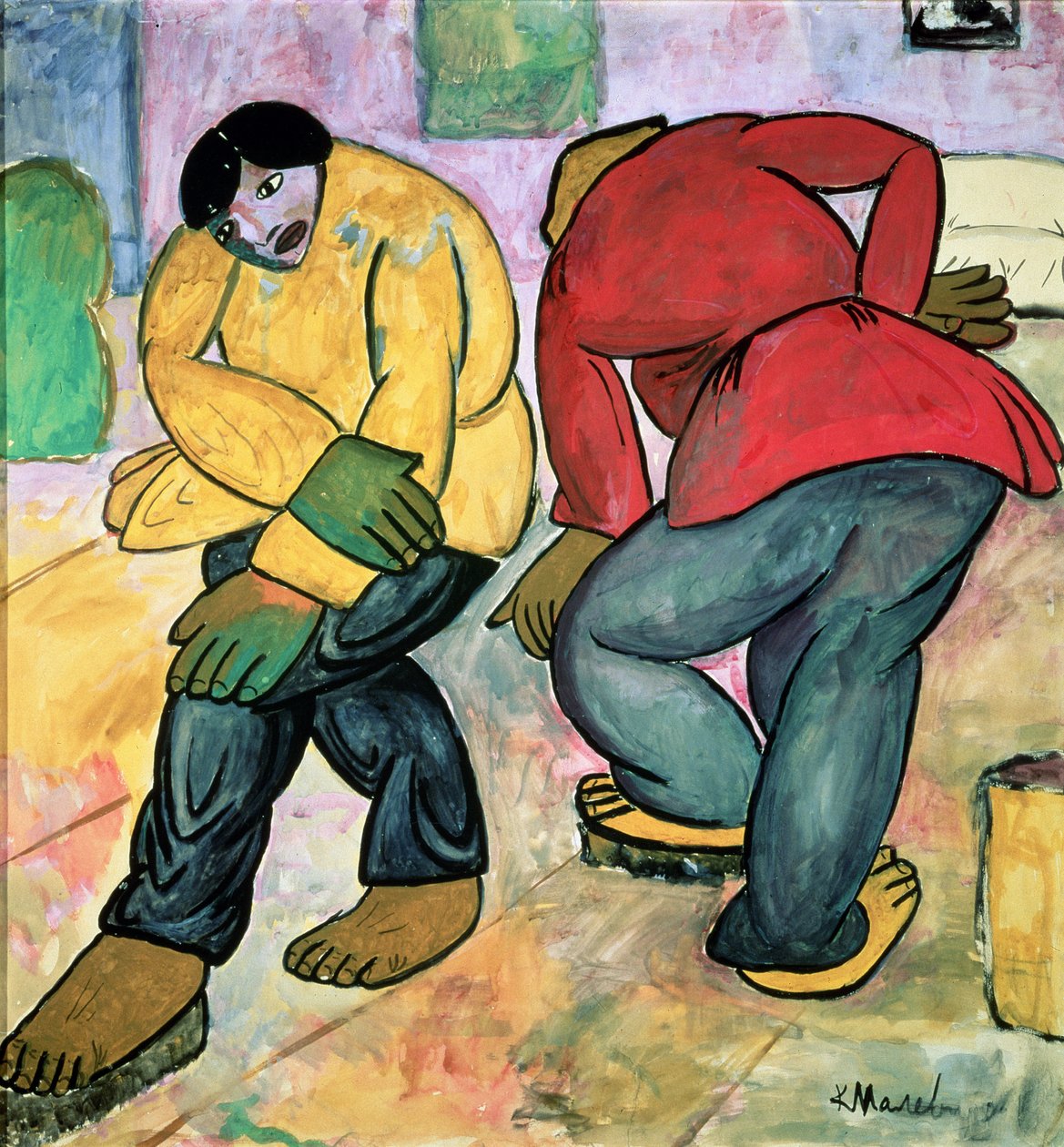 I lucidatori di pavimenti, 1911 da Kazimir Severinovich Malevich