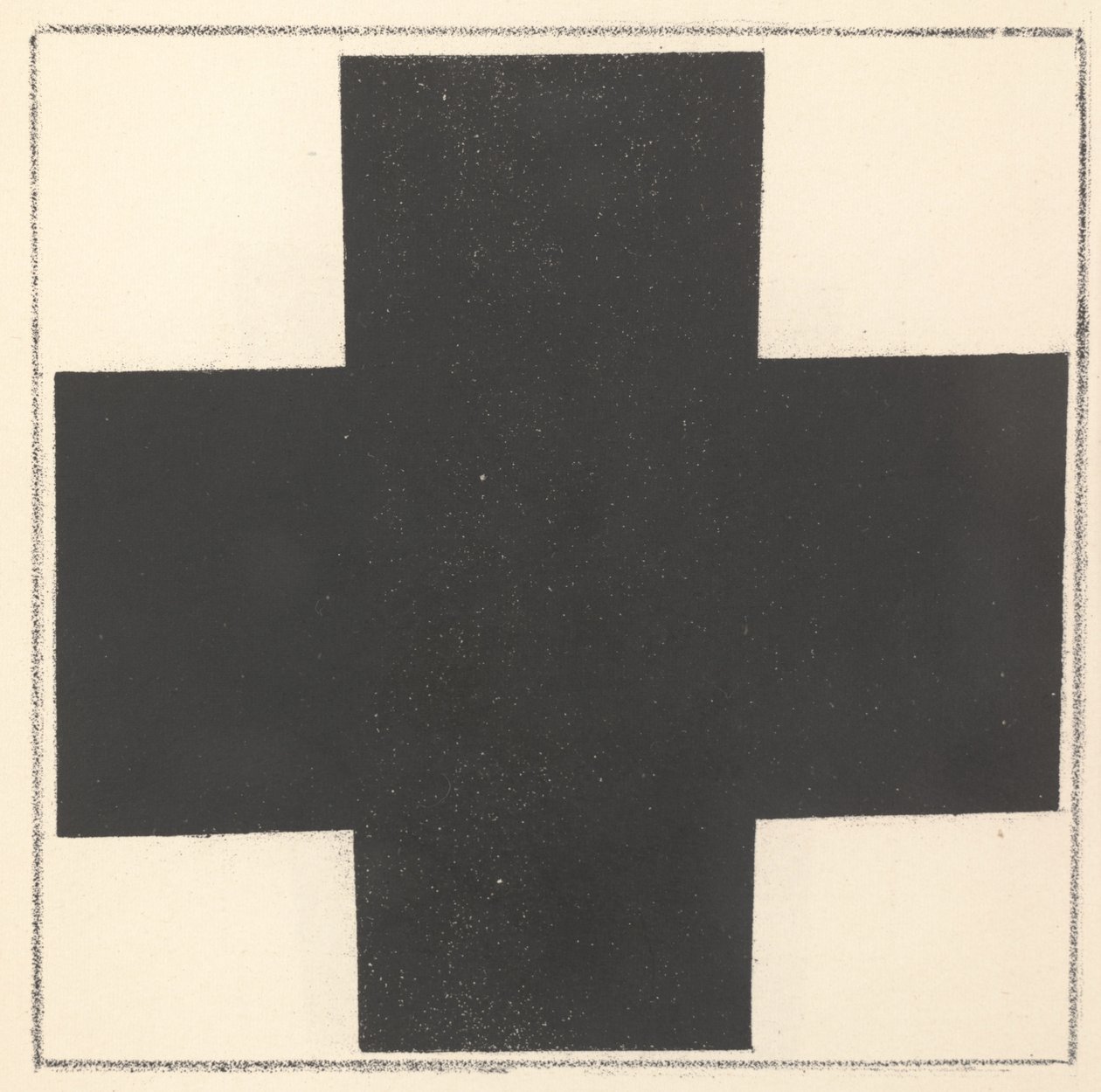 Croce nera da "Suprematismo: 34 disegni" da Kazimir Severinovich Malevich
