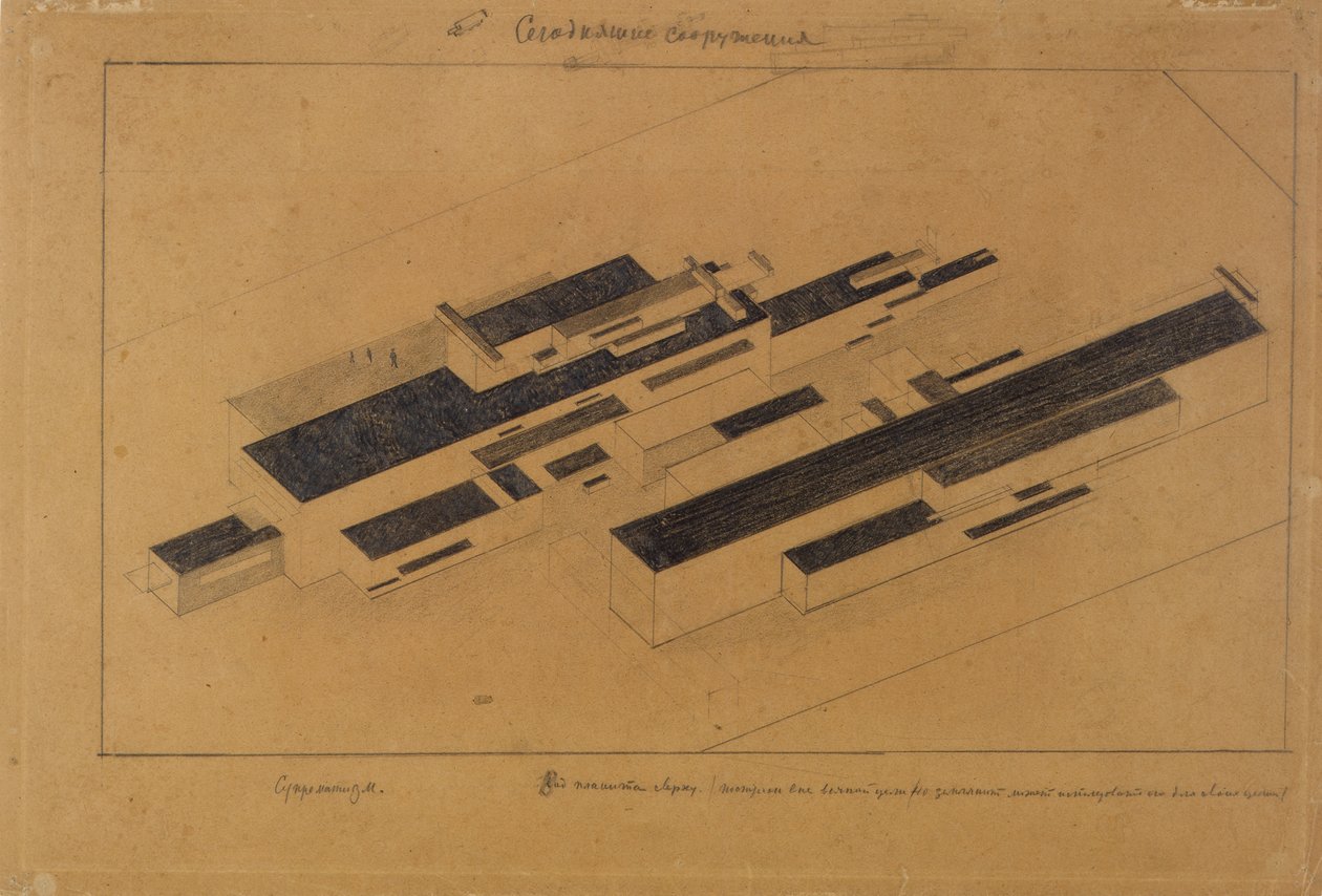 Edifici moderni, 1923-1924 da Kazimir Severinovich Malevich