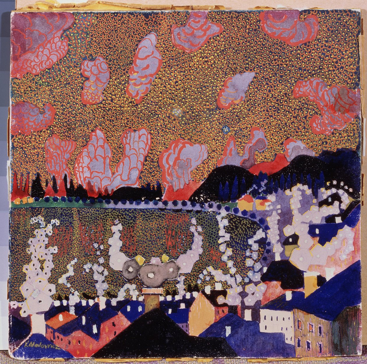Piccola città da Kazimir Severinovich Malevich