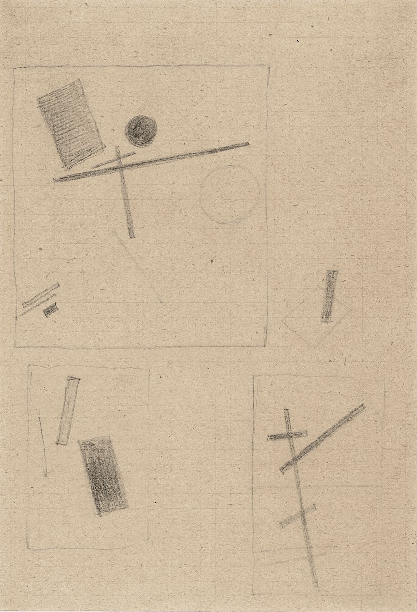 Disegno suprematista da Kazimir Severinovich Malevich