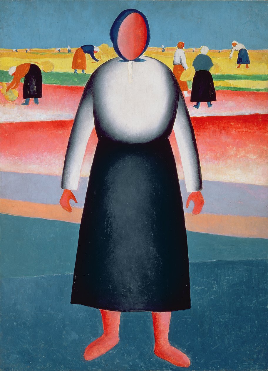 Il Raccolto, studio per un dipinto, 1928-32 da Kazimir Severinovich Malevich