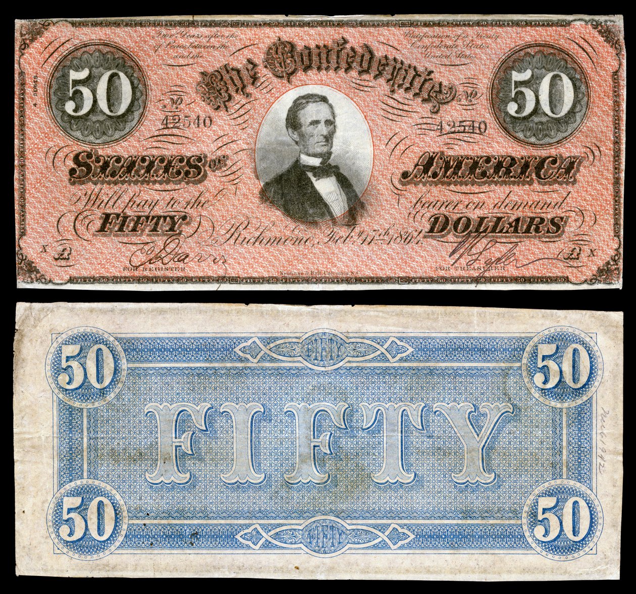 CSA-T66-$50-1864 da Keatinge and Ball