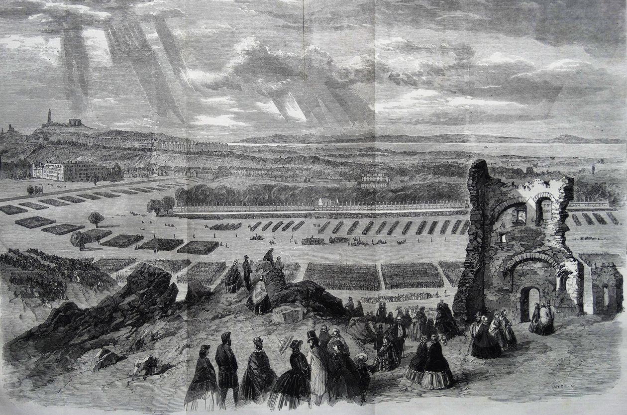 La recensione di sua Maestà dei volontari fucilieri, 1860 da Keeley Halswelle