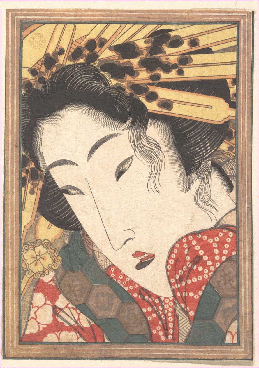 Geisha respinta da «Passioni raffreddate dalla neve primaverile» da Keisai Eisen