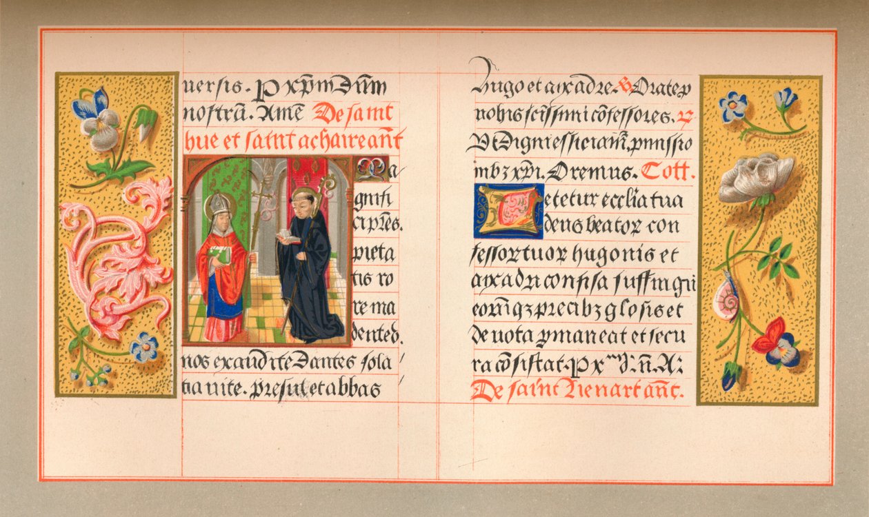 Miniatura con bordi floreali da Kellerhoven