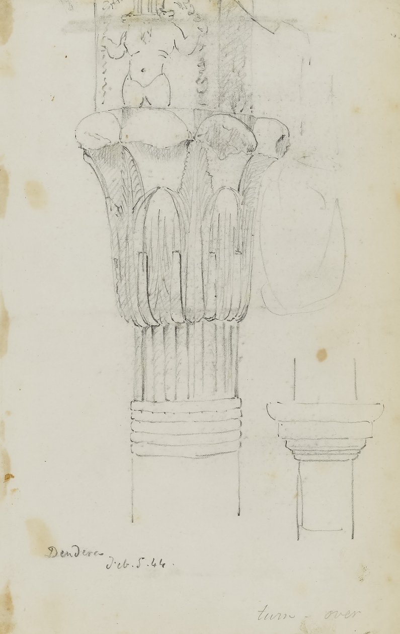 Dendera, 5 febbraio 1844 da Kellogg, Miner Kilbourne