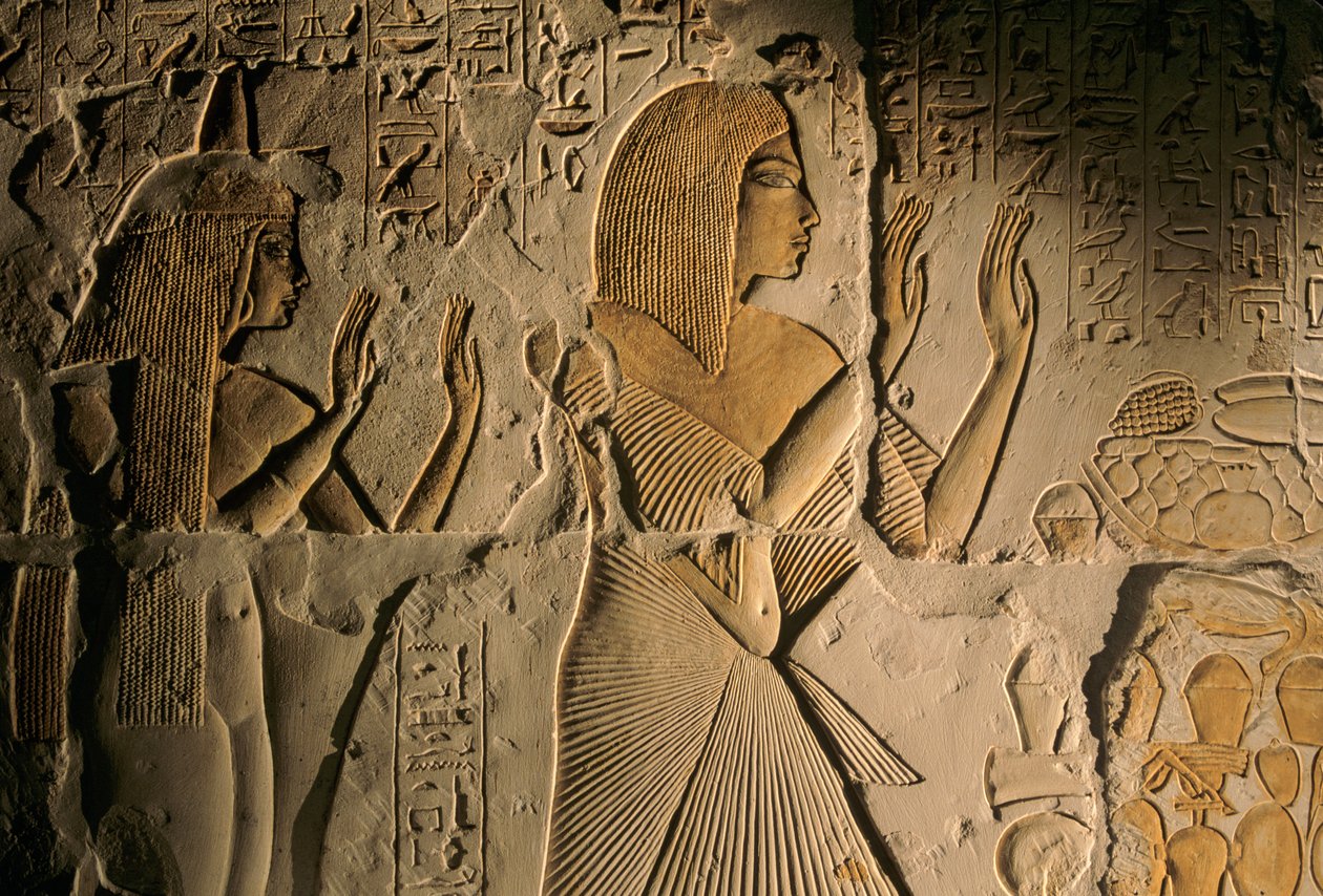 Egitto; Amarna; mm6741; Archeologia; XVIII dinastia; Tomba di Maya, Sakkara, Nuovo Regno, 2001 da Kenneth Garrett