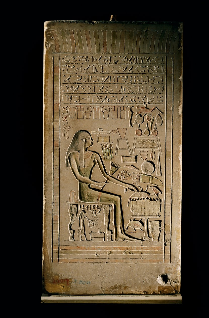 Stele di calcare della Signora Senetities, Museo Egizio, Cairo, 2002 (foto) da Kenneth Garrett