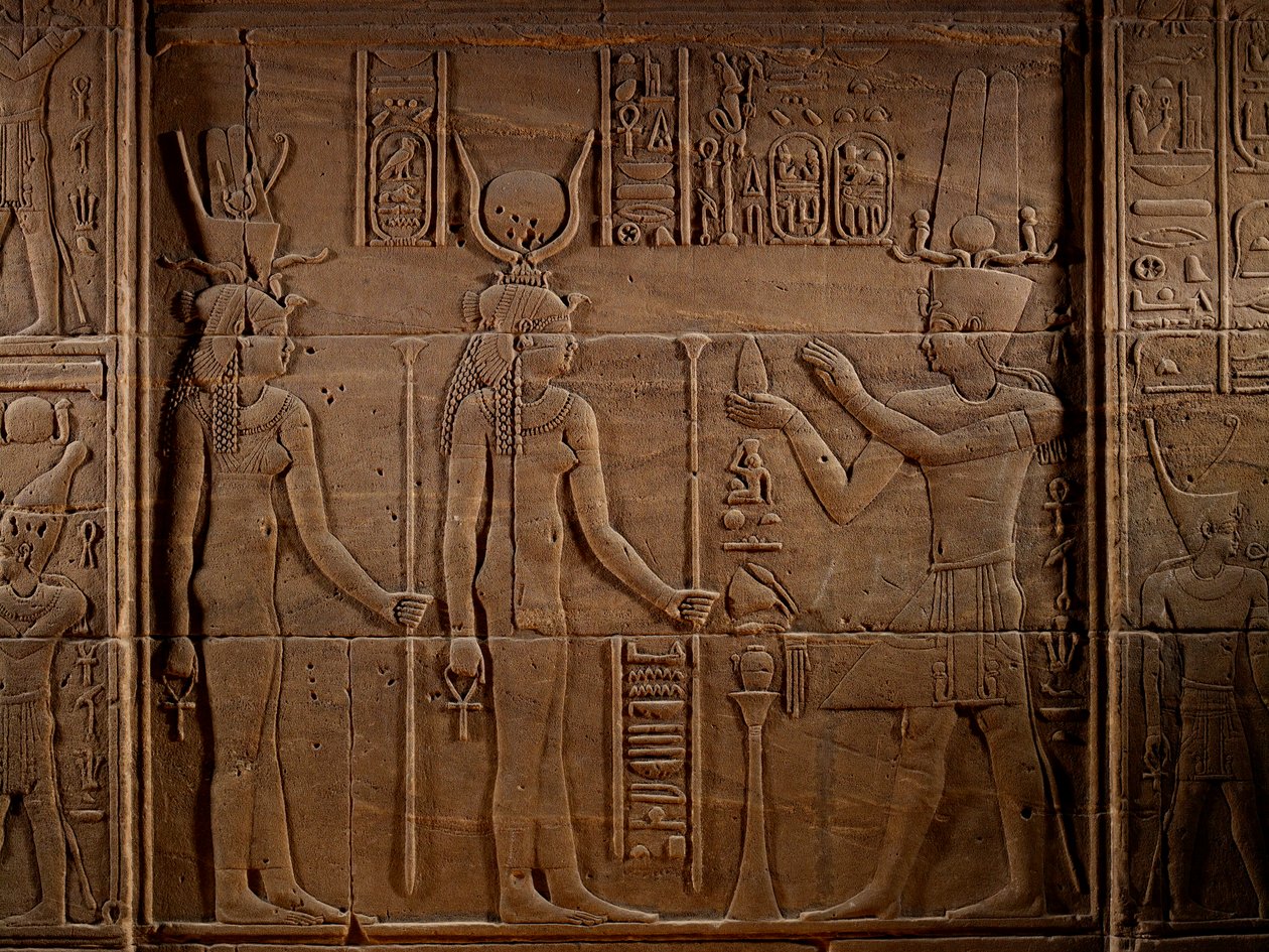 MM7836; Cleopatra; Egitto; Tempio di File; Assuan; Tempio di Iside; Ultimi Faraoni Tolomei da Kenneth Garrett